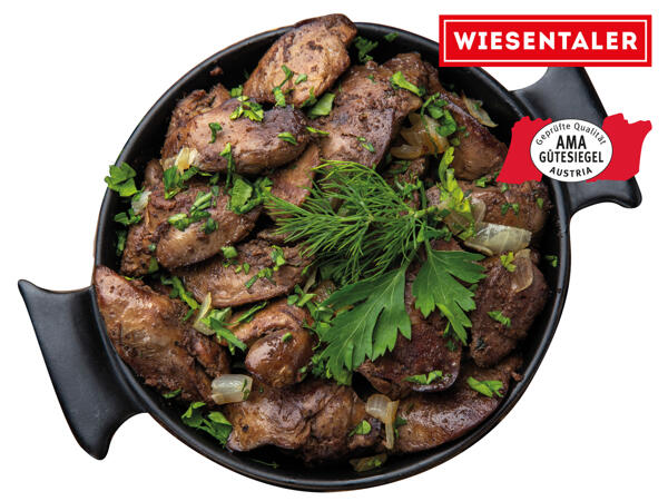 Frische Hendl Leber