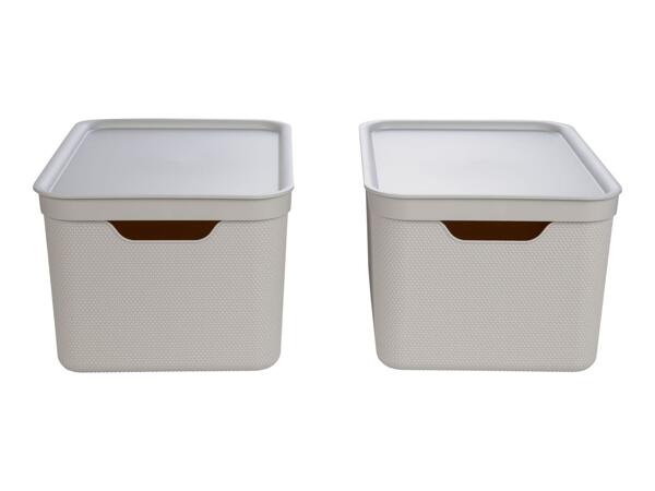 Livarno Home Storage Box 2 Piece Set