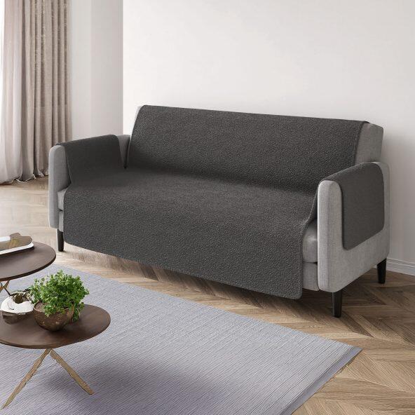 HOME CREATION(R) 				Teddy-Sofaüberwurf, 3 Pers.
