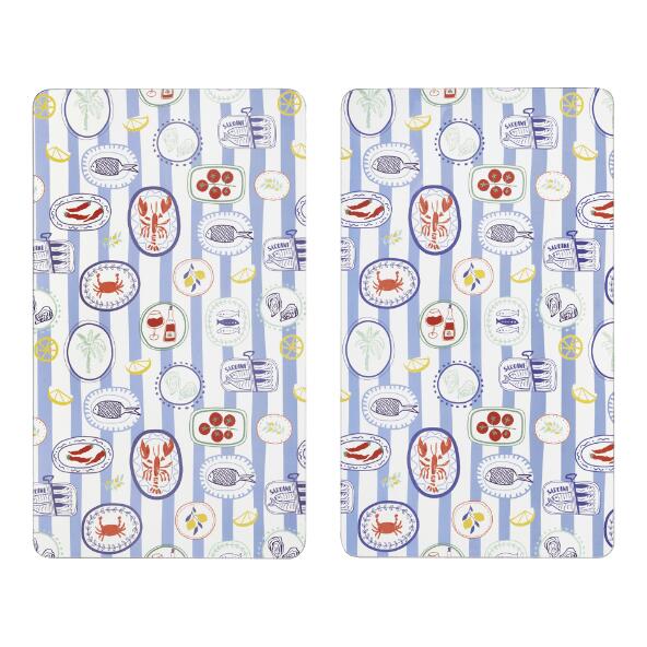 CROFTON(R) Couvre-plaque de cuisson en verre, 2 pcs