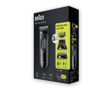 Rasoio Series 3 Shave & Style 300BT 3 in 1 BRAUN