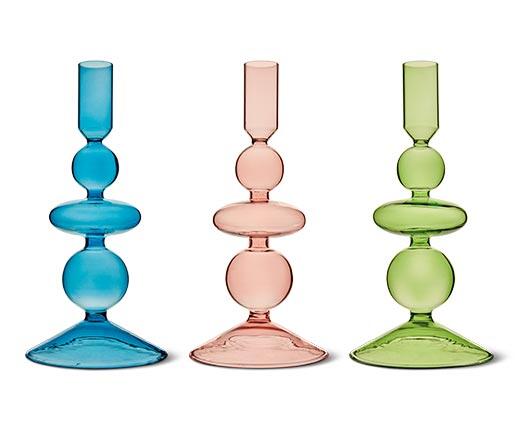 Huntington Home Glass Candle Holder