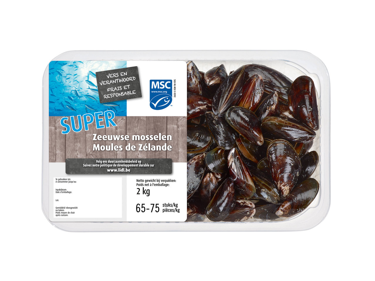 Verse Zeeuwse mosselen "Super"