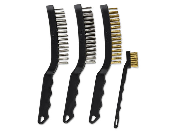 POWERFIX(R)PROFI+ Drahtbürsten-Set, 4-teilig