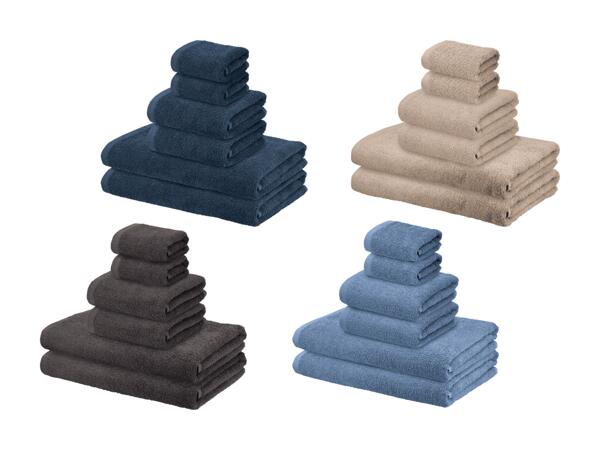 Set de linges éponges, 6 pièces
