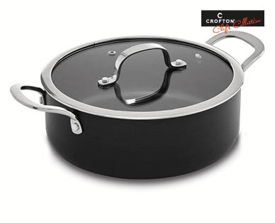 4L Hard Anodised Casserole or Sauté Pan 