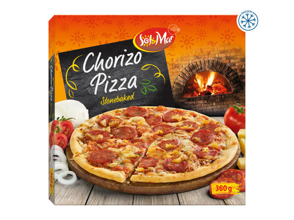 Sol & Mar Stonebaked Chorizo Pizza