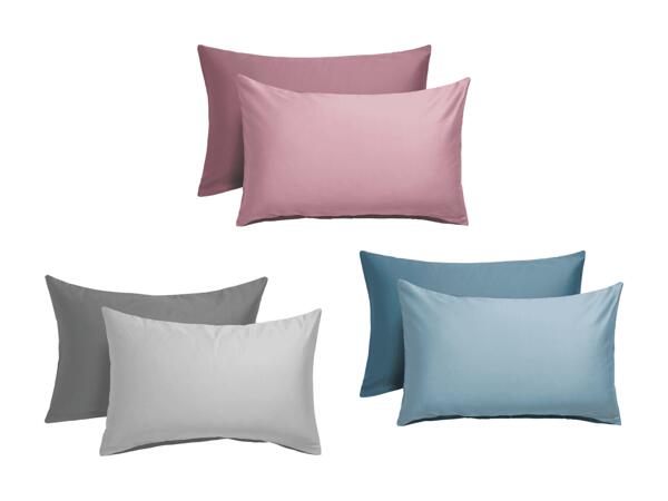 Taies d'oreiller en satin Mako, set de 2