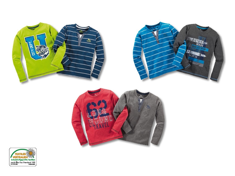 Langarmshirts, 2er