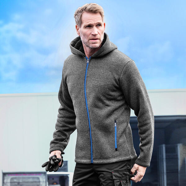 Strickfleece-Jacke