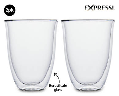 Expressi Double Wall Thermo Glasses 2pk