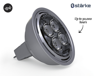 BULK LED DOWNLIGHT GLOBES GU5.3 4PK