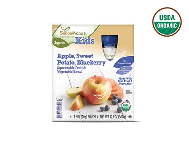 SimplyNature Organic Fruit & Veggie Squeezies