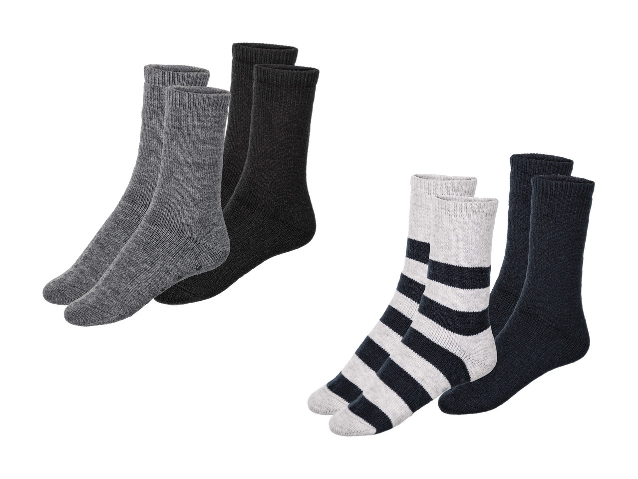 Chaussettes thermorégulatrices pour homme, 2 paires1