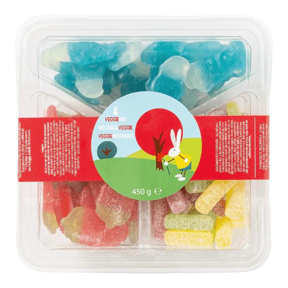Mélange de friandises végétariennes