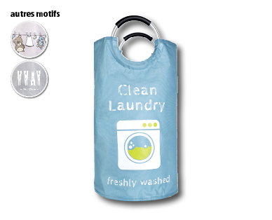 Sac à linge avec poignée en alu EASY HOME(R)