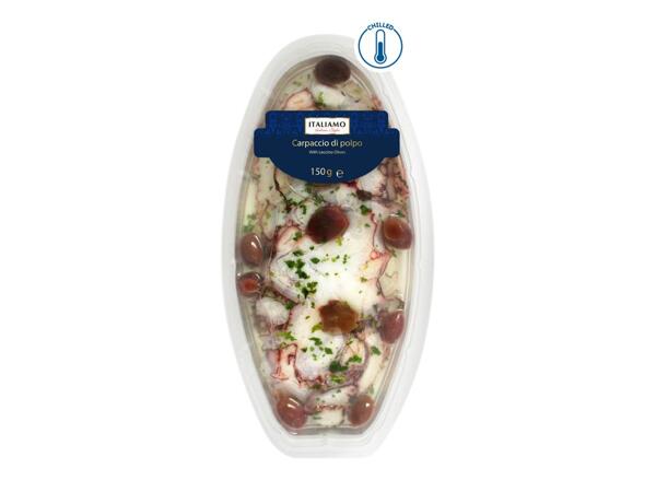 Italiamo Octopus Carpaccio with Leccino Olives