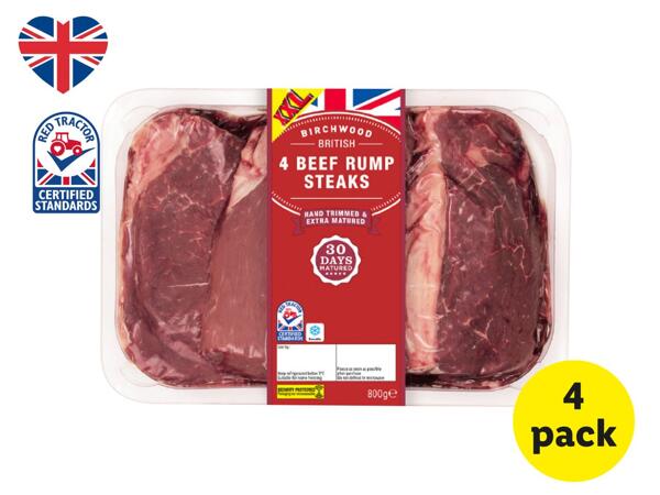 Birchwood 4 British Beef Rump Steaks