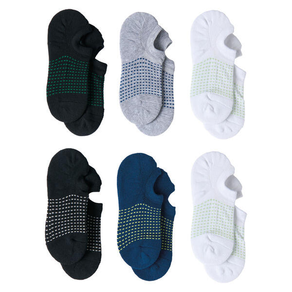 Crane Men's White/Gray/Navy/Black Socks