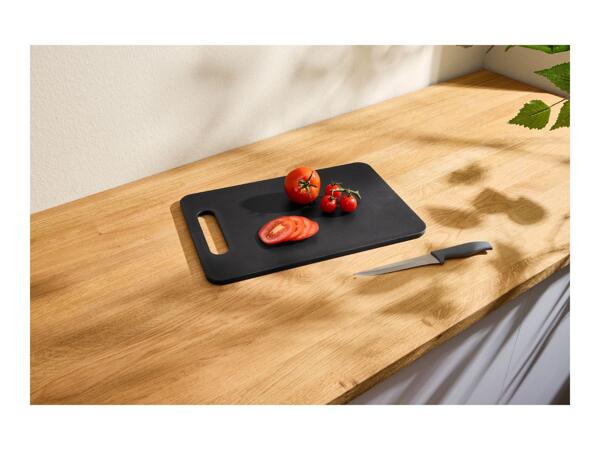Silvercrest Black Large Chopping Board