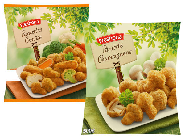 FRESHONA Panierte Champignons/Paniertes Gemüse
