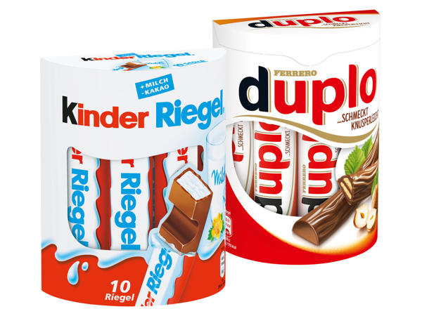 FERRERO Kinder Riegel oder Duplo