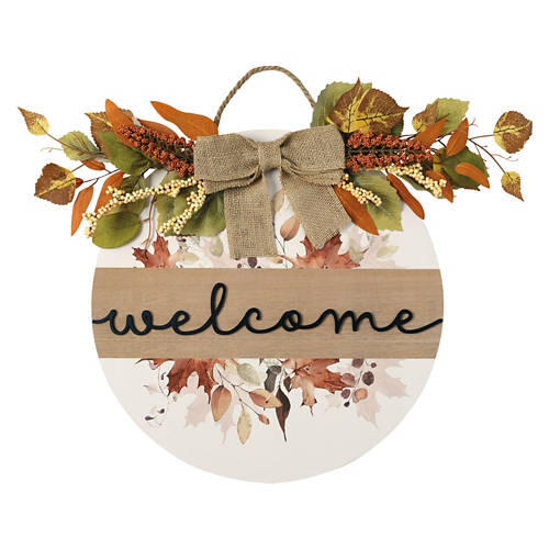 Indoor/Outdoor Circle Sign - Welcome