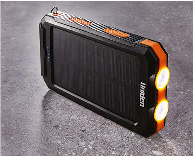 Uniden(R) Portable Solar Powerbank