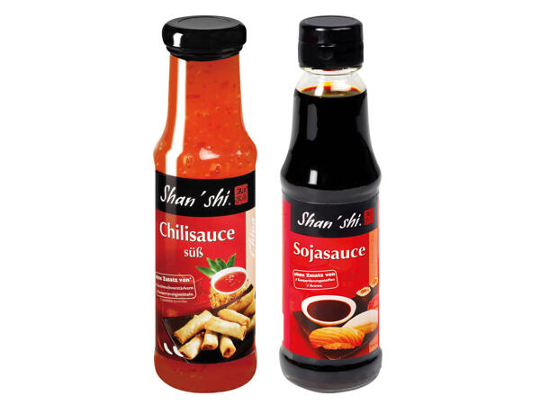 Shan'shi Sojasauce oder Chilisauce