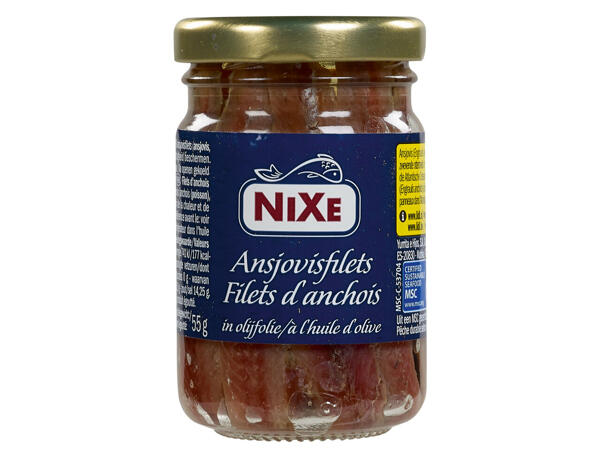 Anchois à l'huile d'olive