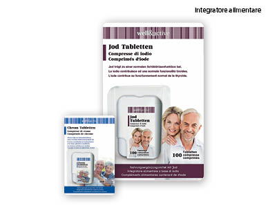 Mini compresse di cromo/iodio in click dispenser WELL&ACTIVE