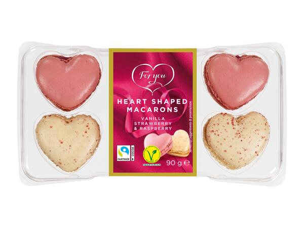 Heart-shaped Macarons