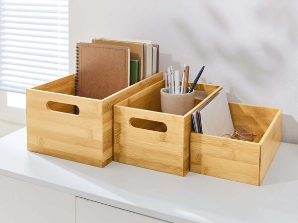 Bamboo Storage Boxes