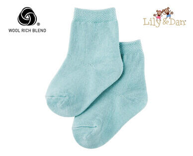 Merino Wool Blend Infant Socks 2pk