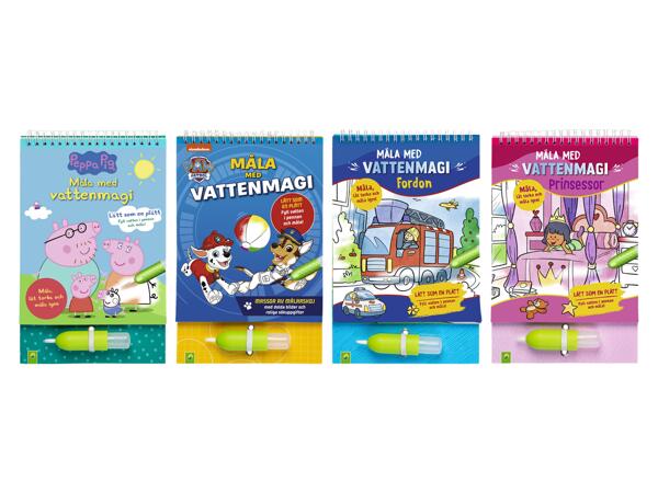 Måla med vattenmagi-block