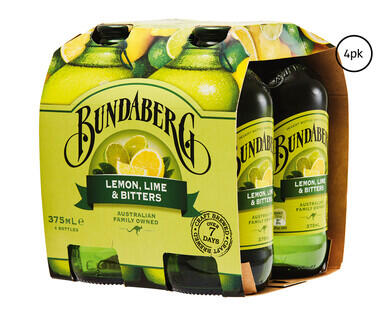 Bundaberg Lemon, Lime & Bitters 4 x 375ml