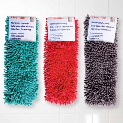 Housses de rechange pour balai à plat, 2 pcs