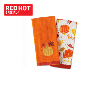 Huntington Home Halloween or Harvest Towel Sets