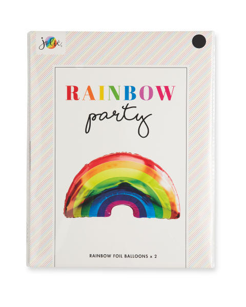 Foil Party Balloon Rainbow 2 Pack