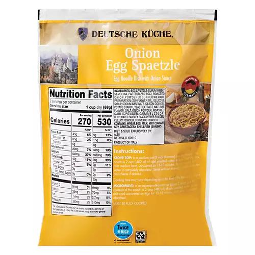 Onion Egg Spaetzle, 4.76 oz