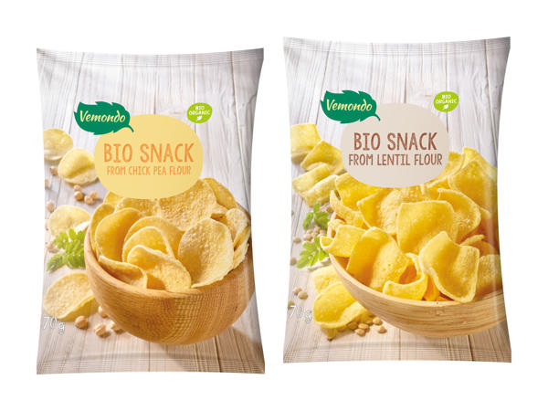 Chips de légumineuses bio