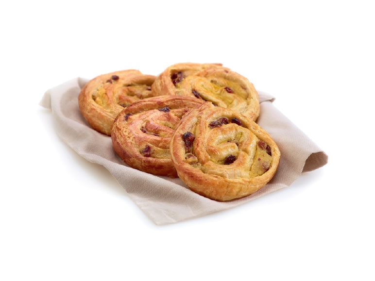 Petit pain rond aux raisins
