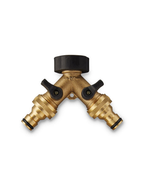 Gardenline Brass Hose Splitter