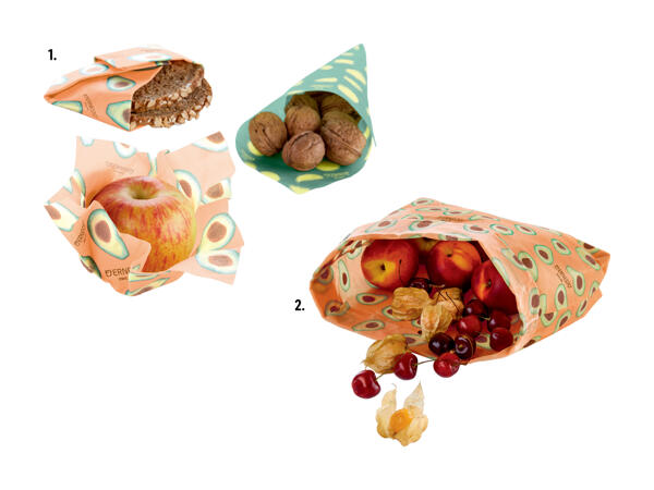 Toiles/sachets en cire d'abeille