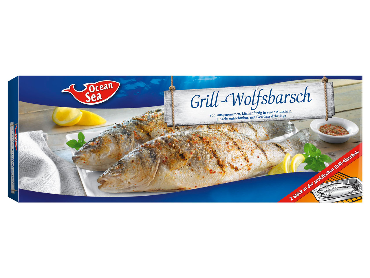 OCEAN SEA Grill-Wolfsbarsch