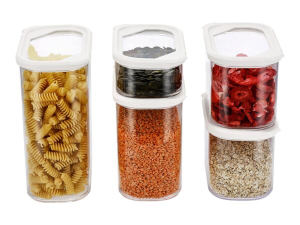 Silvercrest White Food Storage Containers - 5 Pack