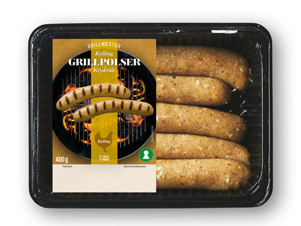 GRILLMESTER Kyllingegrillpølser
