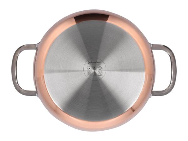 Silvercrest 24cm Copper Stockpot & Lid