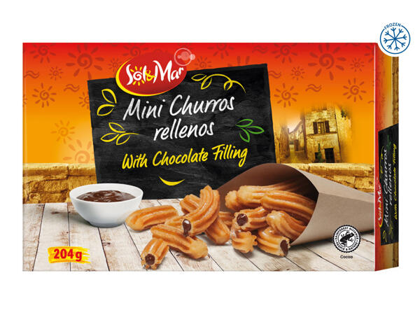 Sol & Mar Mini Churros Rellenos with Chocolate Filling