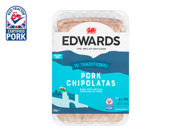 Edwards of Conwy 10 British Pork Chipolatas